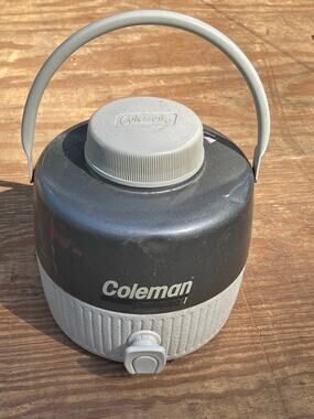 Vintage Coleman Steel Belted 1 gallon water jug cooler